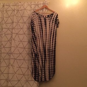 Tie Die Maxi Dress with Pockets